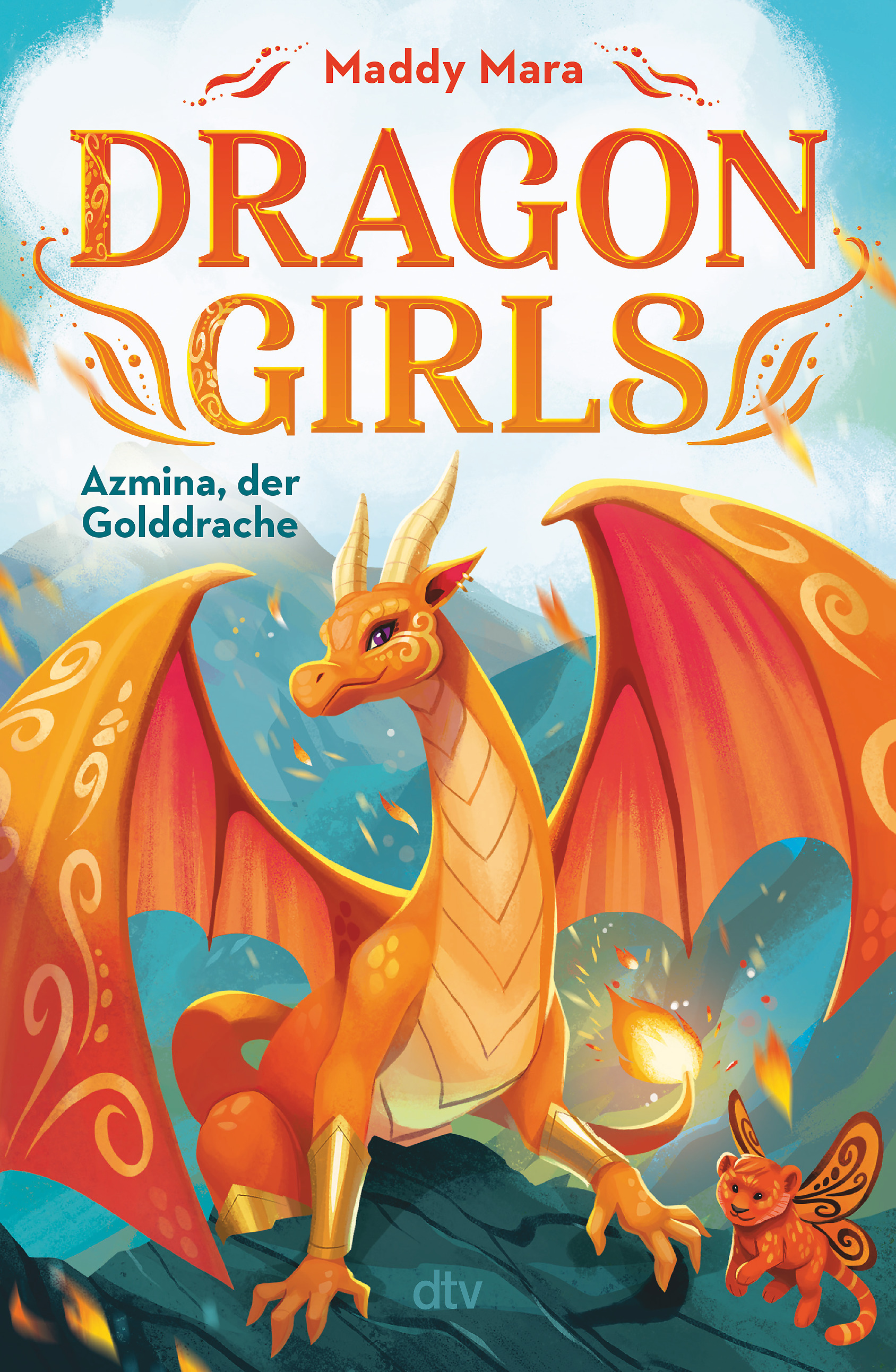 Buchcover: Dragon Girls. Azmina, der Golddrache

